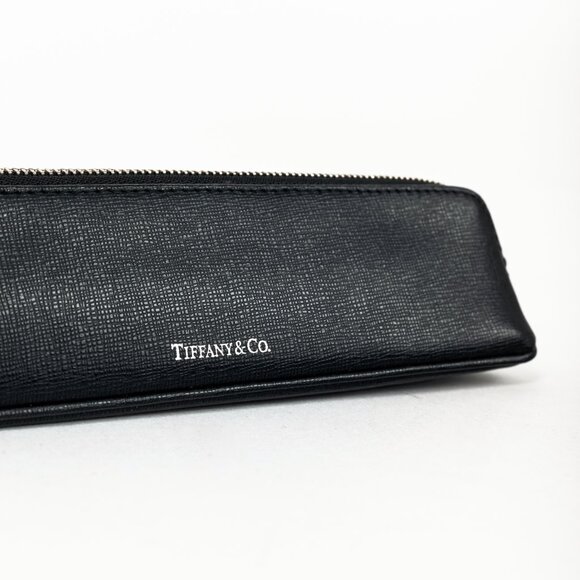 Tiffany & Co. Black Saffiano Leather Pencil Case - Picture 5 of 9